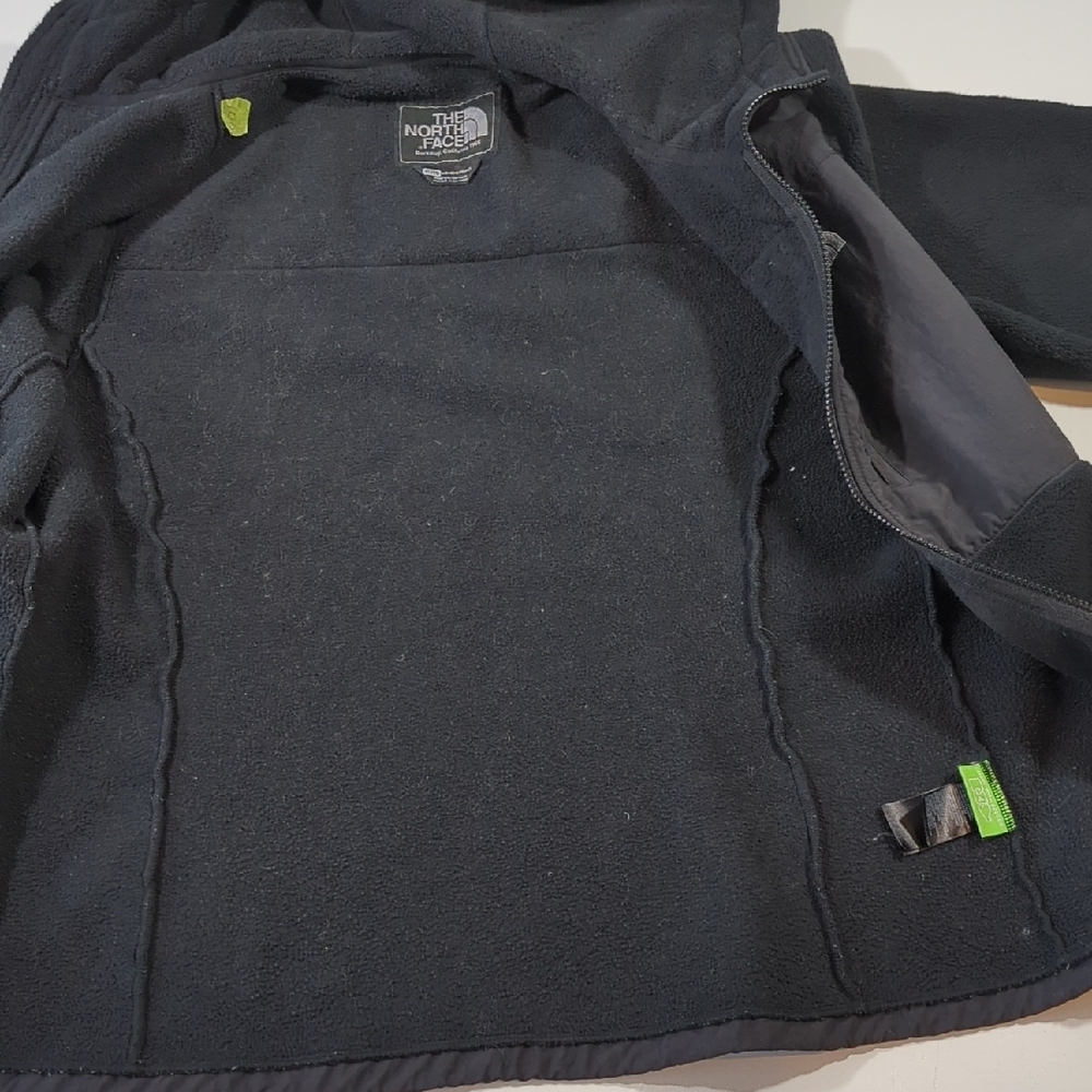 The North Face Denali Hooded Black Fleece Jacket Women's  Size XL - Picture 14 of 16